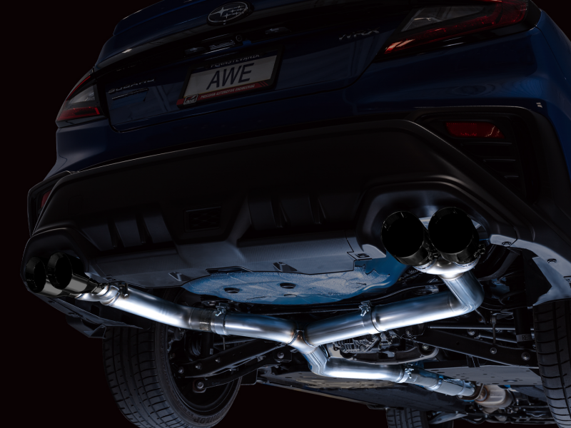 Subaru WRX Performance Exhaust - AWE Tuning - Cat-Back Track - Diamond Black - `22-`27